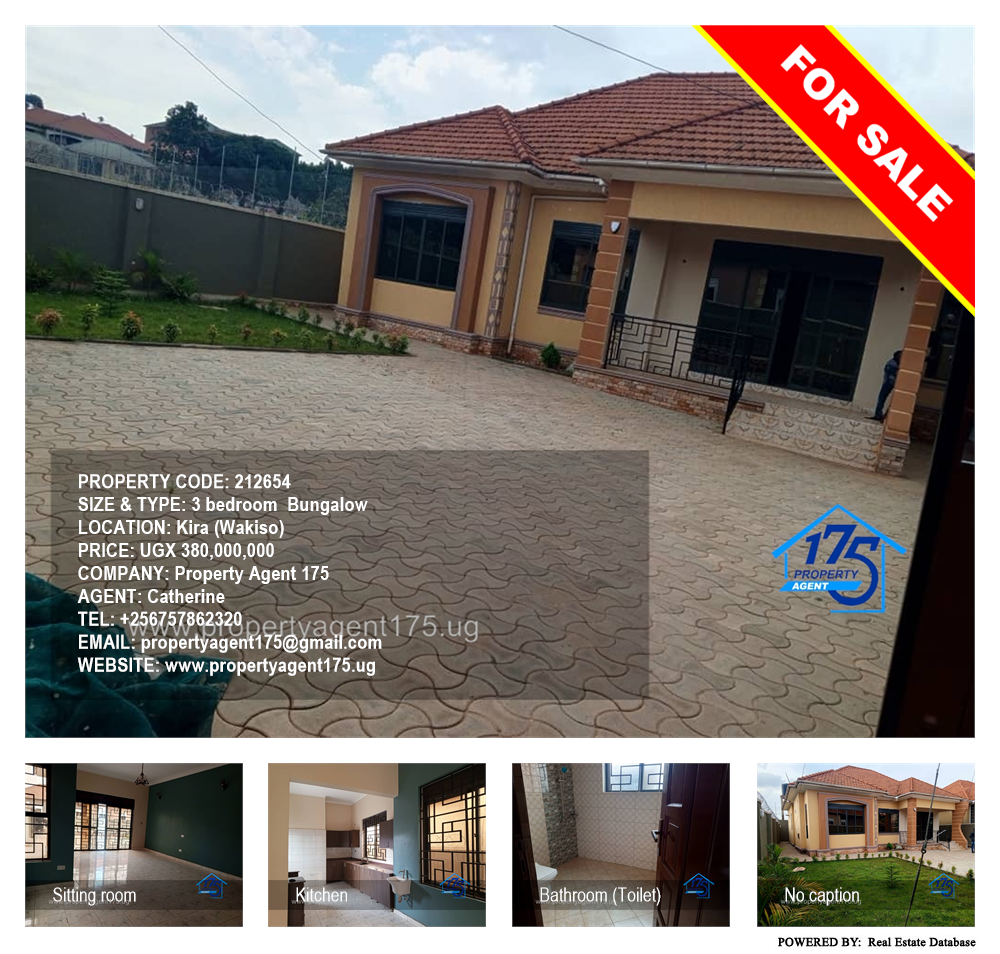 3 bedroom Bungalow  for sale in Kira Wakiso Uganda, code: 212654