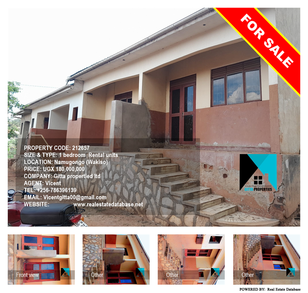 1 bedroom Rental units  for sale in Namugongo Wakiso Uganda, code: 212657