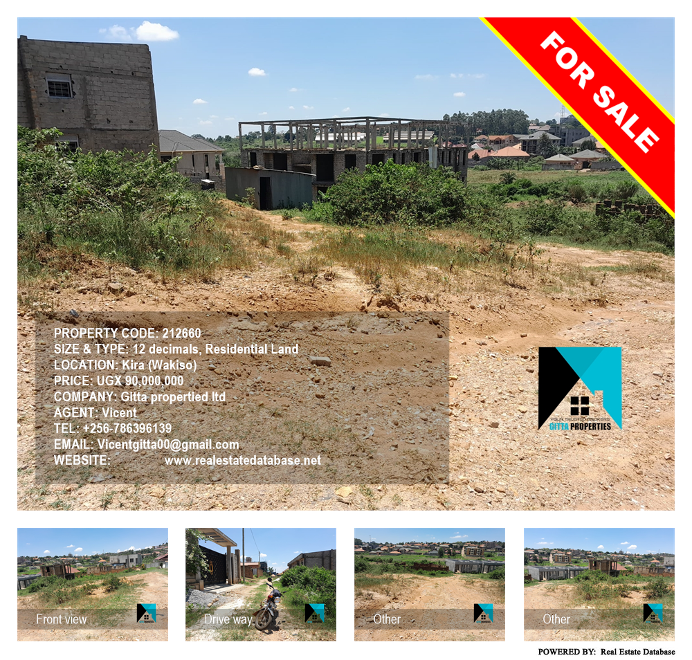 Residential Land  for sale in Kira Wakiso Uganda, code: 212660