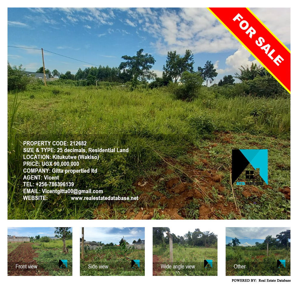 Residential Land  for sale in Kitukutwe Wakiso Uganda, code: 212682