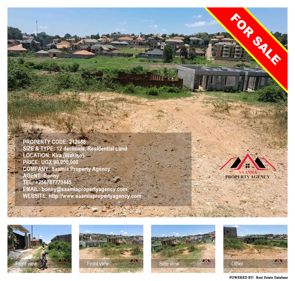 Residential Land  for sale in Kira Wakiso Uganda, code: 212688