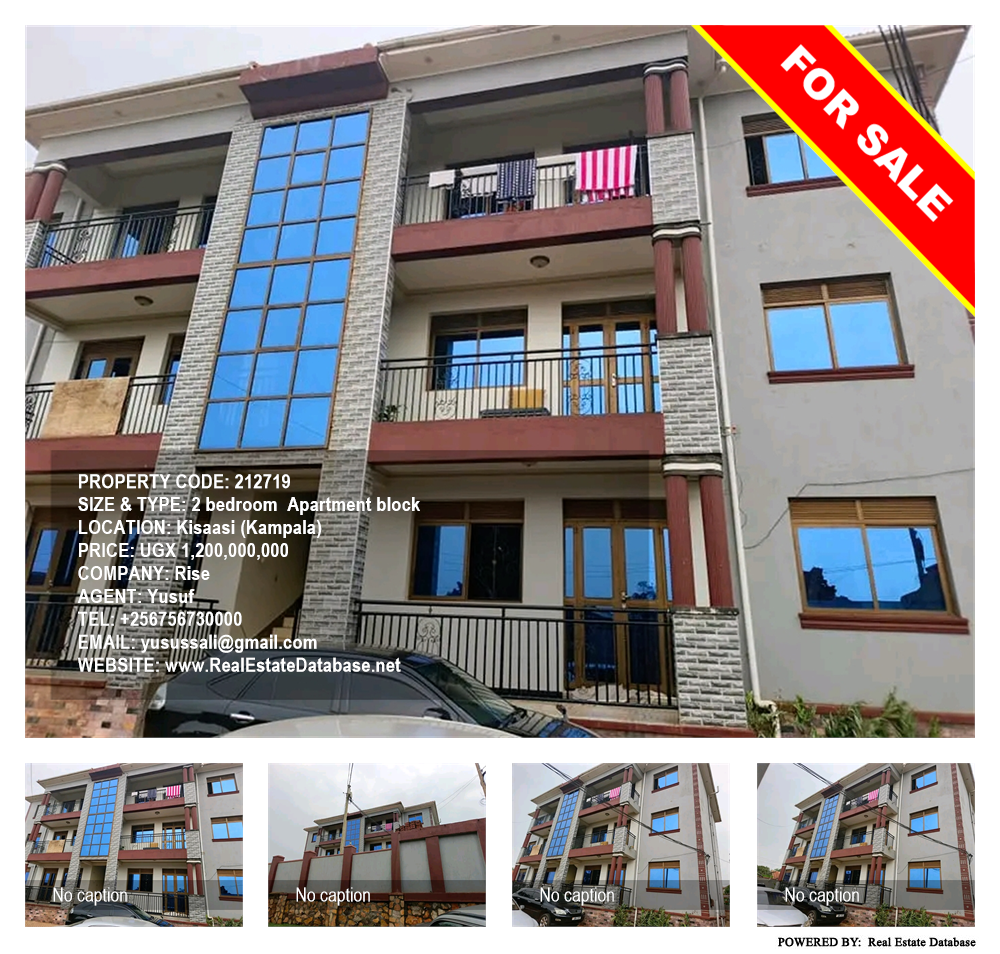 2 bedroom Apartment block  for sale in Kisaasi Kampala Uganda, code: 212719