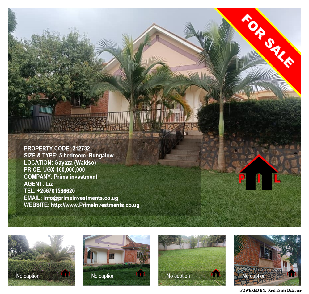 5 bedroom Bungalow  for sale in Gayaza Wakiso Uganda, code: 212732