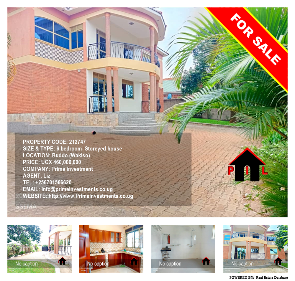 6 bedroom Storeyed house  for sale in Buddo Wakiso Uganda, code: 212747