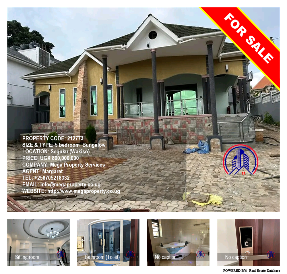 5 bedroom Bungalow  for sale in Seguku Wakiso Uganda, code: 212773