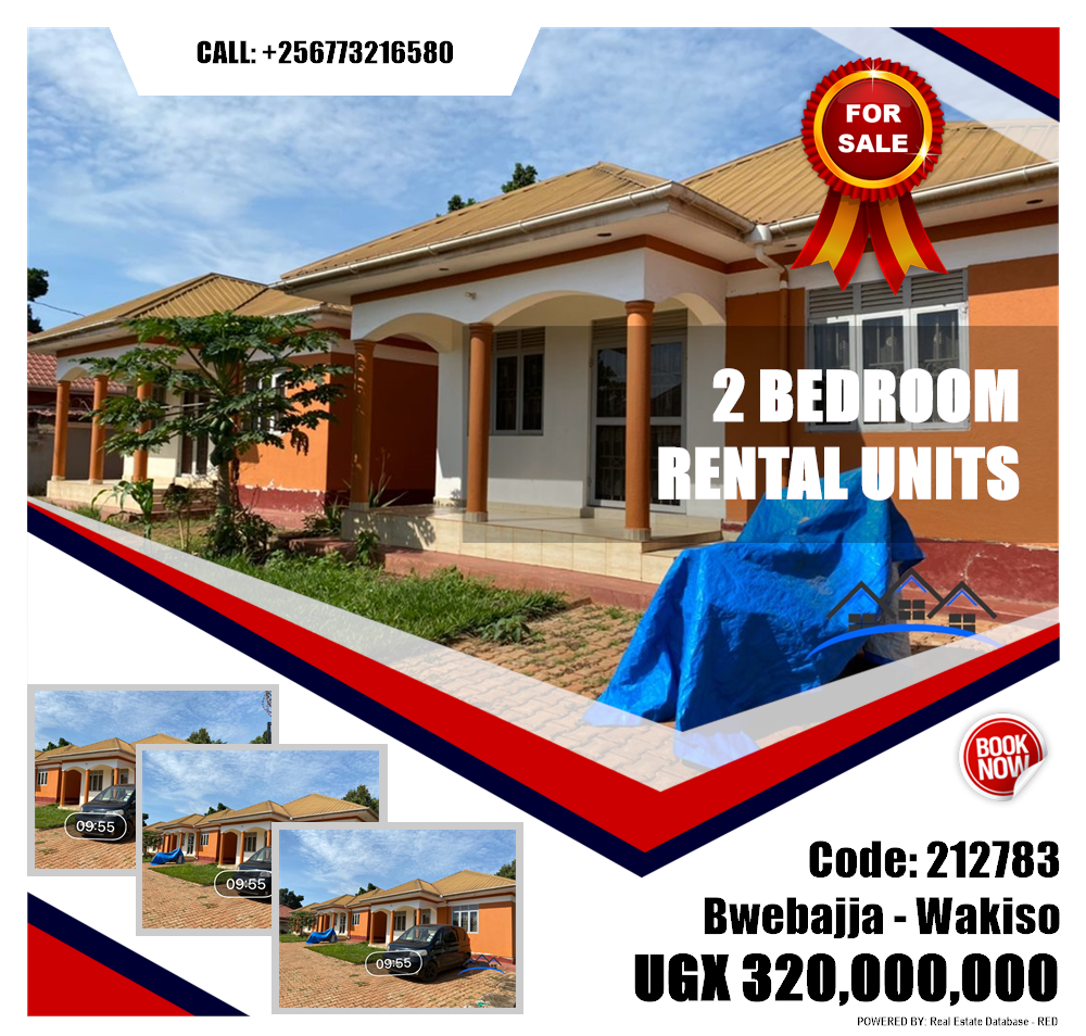 2 bedroom Rental units  for sale in Bwebajja Wakiso Uganda, code: 212783