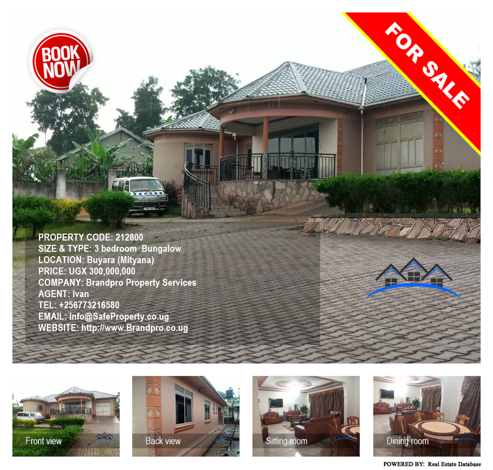 3 bedroom Bungalow  for sale in Buyara Mityana Uganda, code: 212800