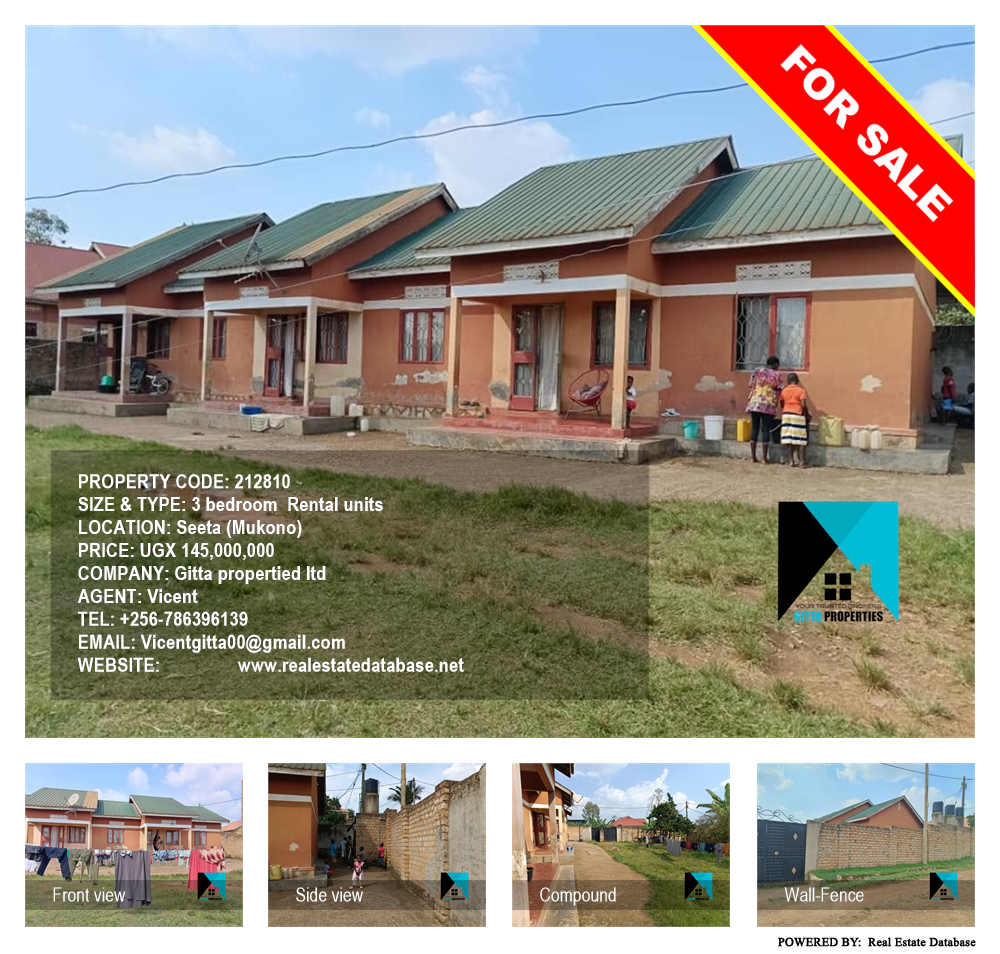 3 bedroom Rental units  for sale in Seeta Mukono Uganda, code: 212810