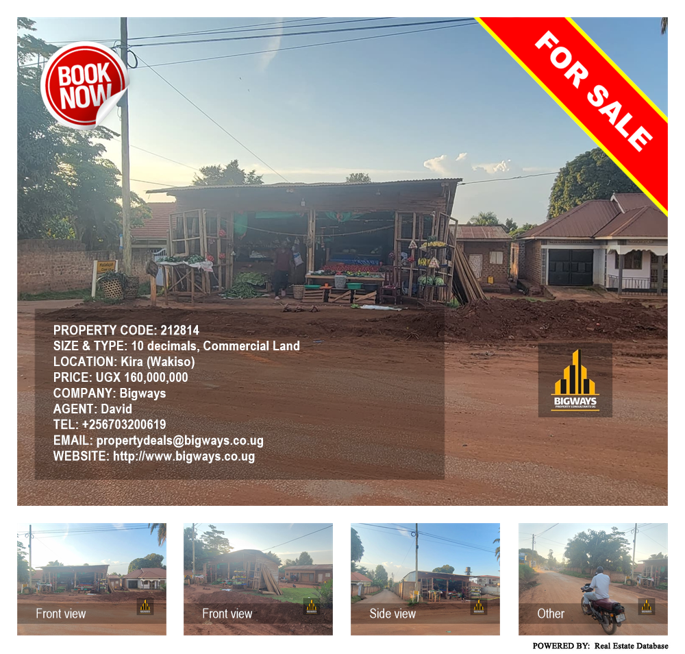 Commercial Land  for sale in Kira Wakiso Uganda, code: 212814