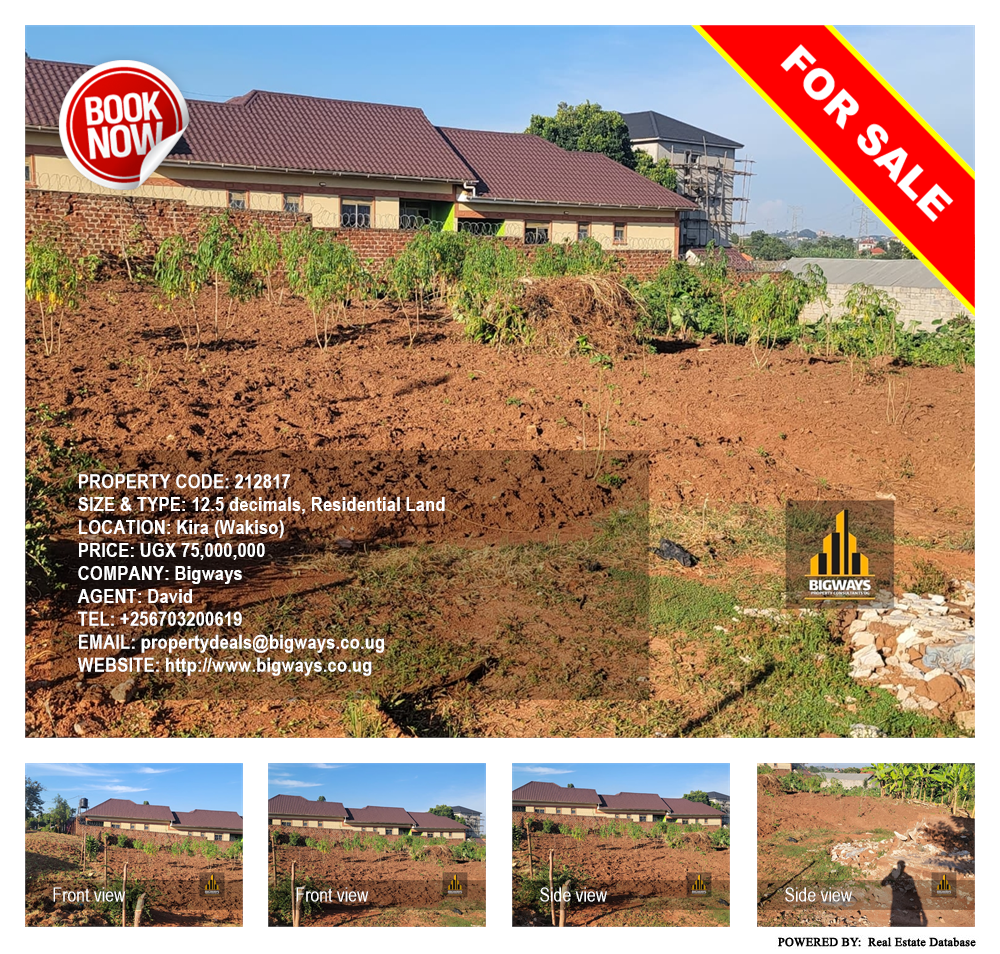 Residential Land  for sale in Kira Wakiso Uganda, code: 212817