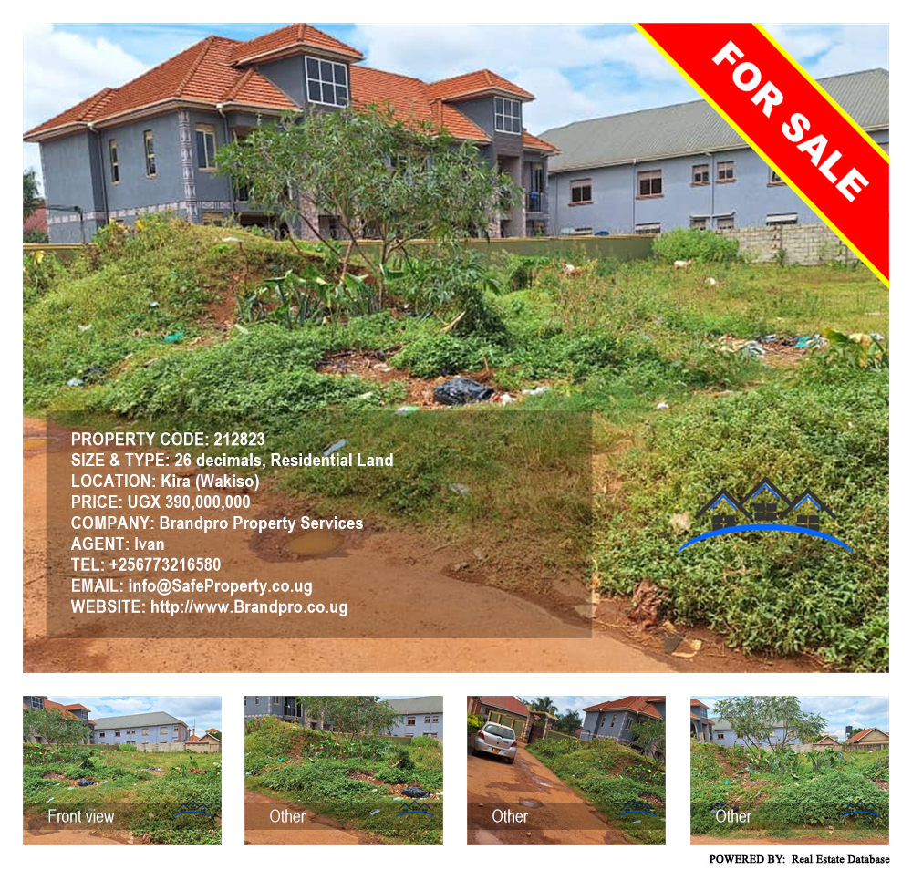 Residential Land  for sale in Kira Wakiso Uganda, code: 212823