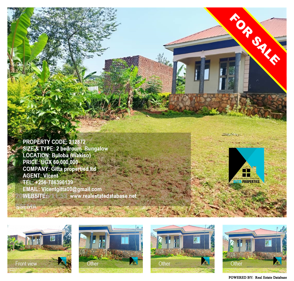 2 bedroom Bungalow  for sale in Buloba Wakiso Uganda, code: 212872