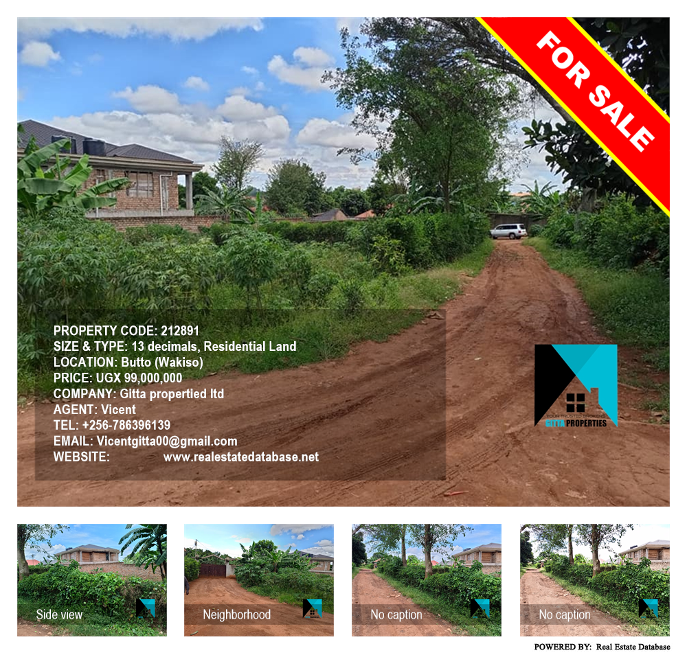 Residential Land  for sale in Butto Wakiso Uganda, code: 212891