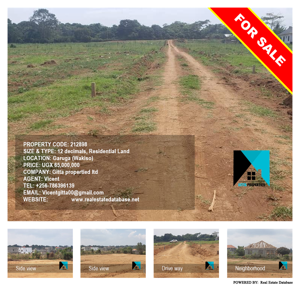 Residential Land  for sale in Garuga Wakiso Uganda, code: 212898