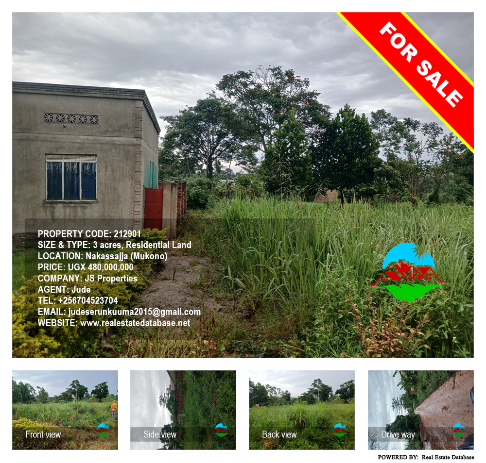 Residential Land  for sale in Nakassajja Mukono Uganda, code: 212901