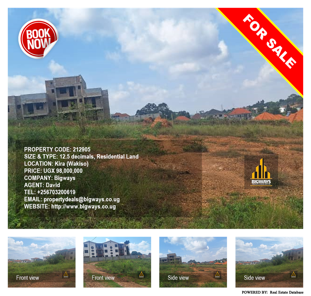 Residential Land  for sale in Kira Wakiso Uganda, code: 212905