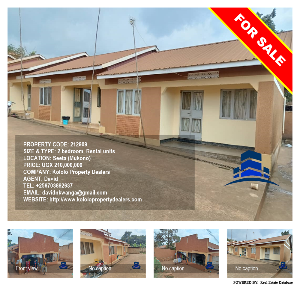 2 bedroom Rental units  for sale in Seeta Mukono Uganda, code: 212909