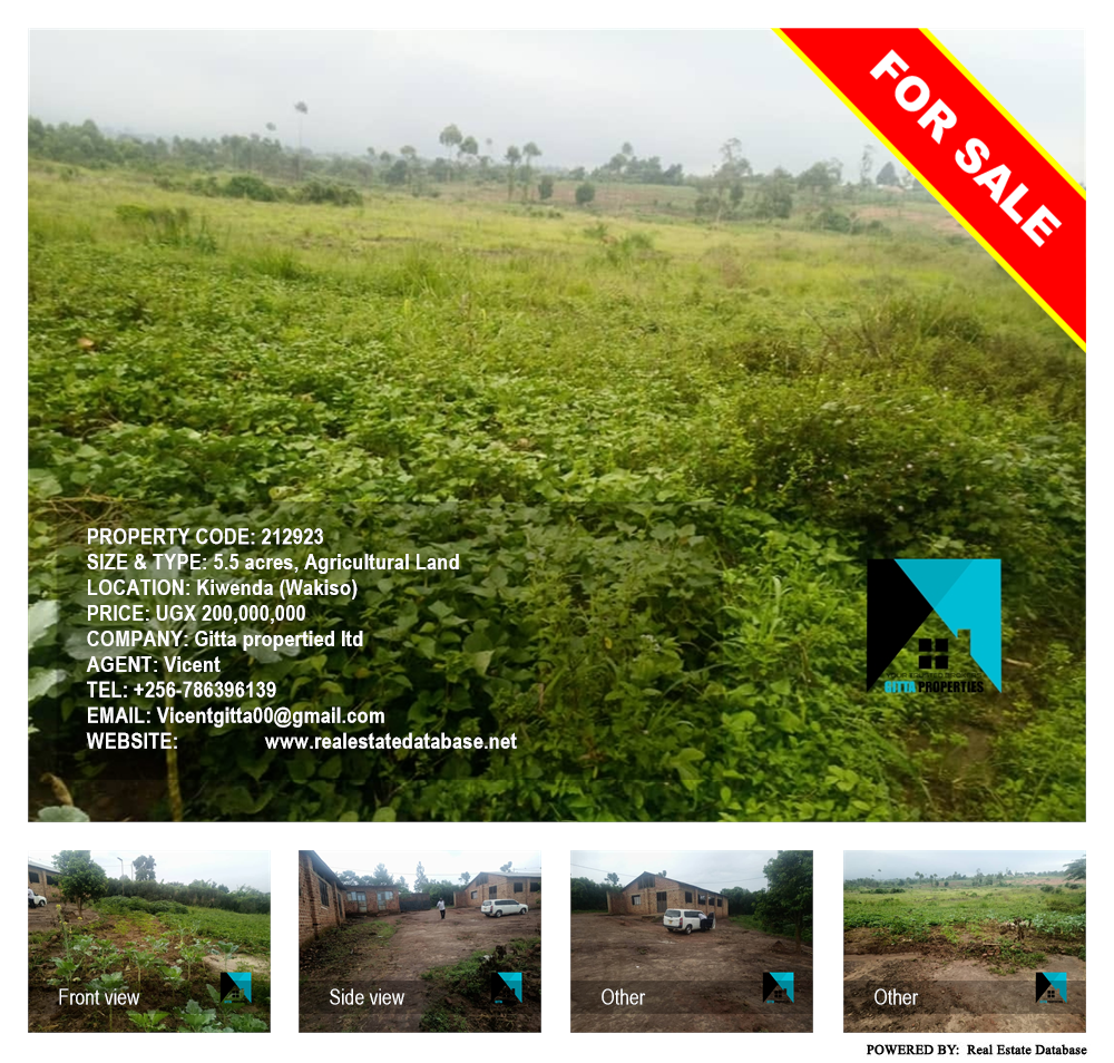 Agricultural Land  for sale in Kiwenda Wakiso Uganda, code: 212923