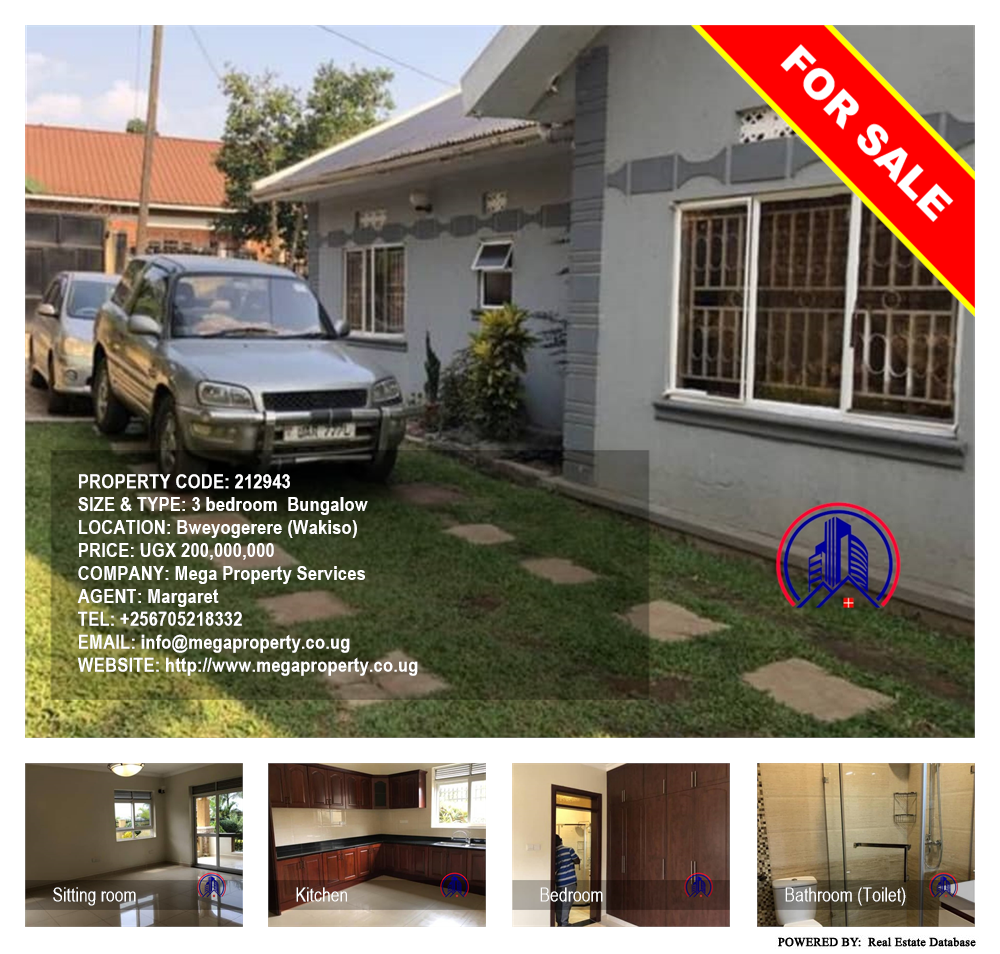 3 bedroom Bungalow  for sale in Bweyogerere Wakiso Uganda, code: 212943