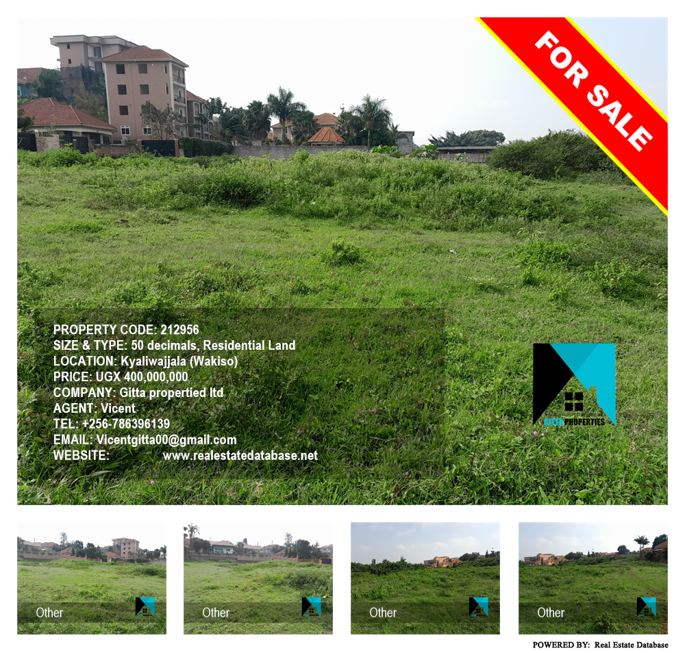 Residential Land  for sale in Kyaliwajjala Wakiso Uganda, code: 212956