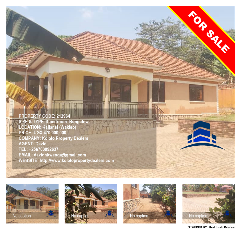 4 bedroom Bungalow  for sale in Kajjansi Wakiso Uganda, code: 212964