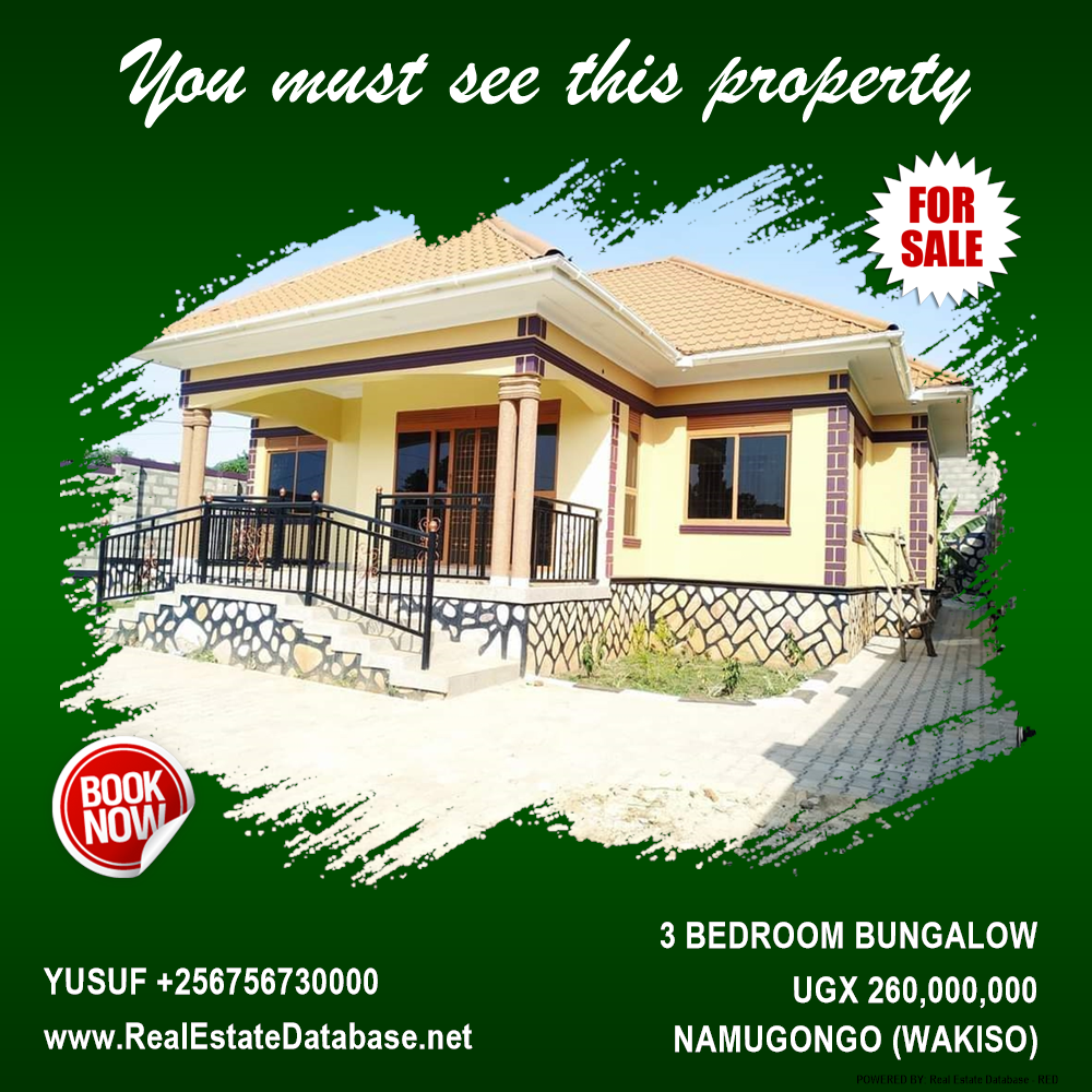 3 bedroom Bungalow  for sale in Namugongo Wakiso Uganda, code: 212975