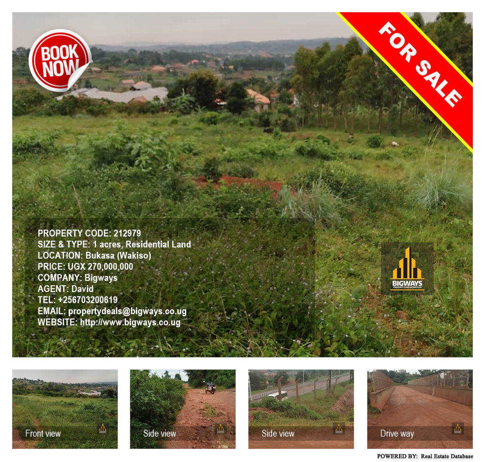 Residential Land  for sale in Bukasa Wakiso Uganda, code: 212979