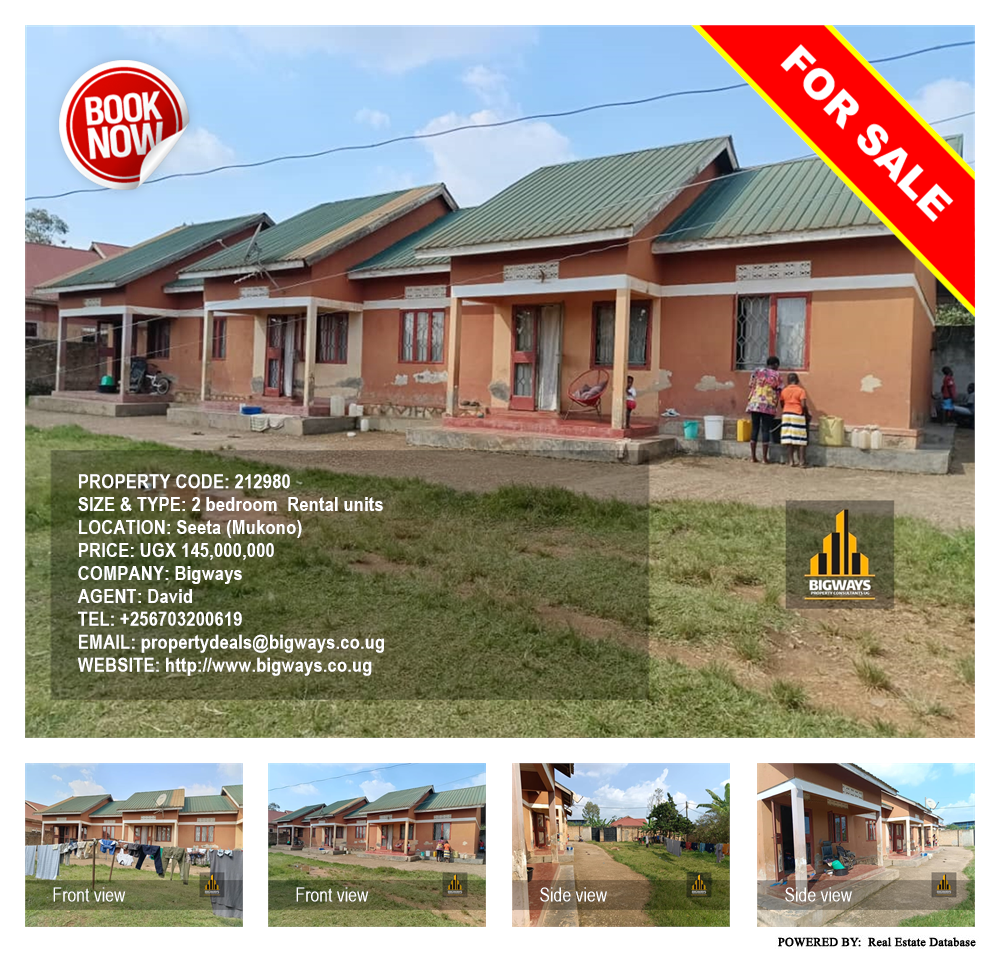 2 bedroom Rental units  for sale in Seeta Mukono Uganda, code: 212980