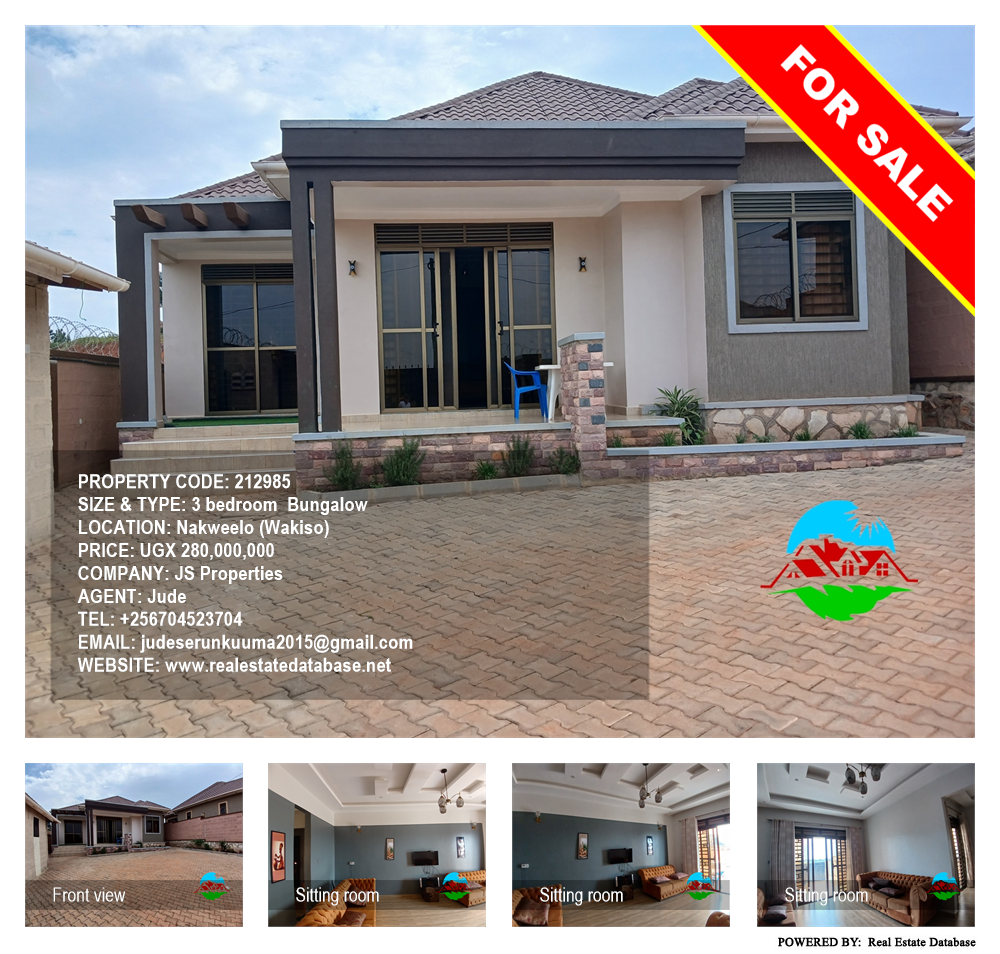 3 bedroom Bungalow  for sale in Nakweelo Wakiso Uganda, code: 212985