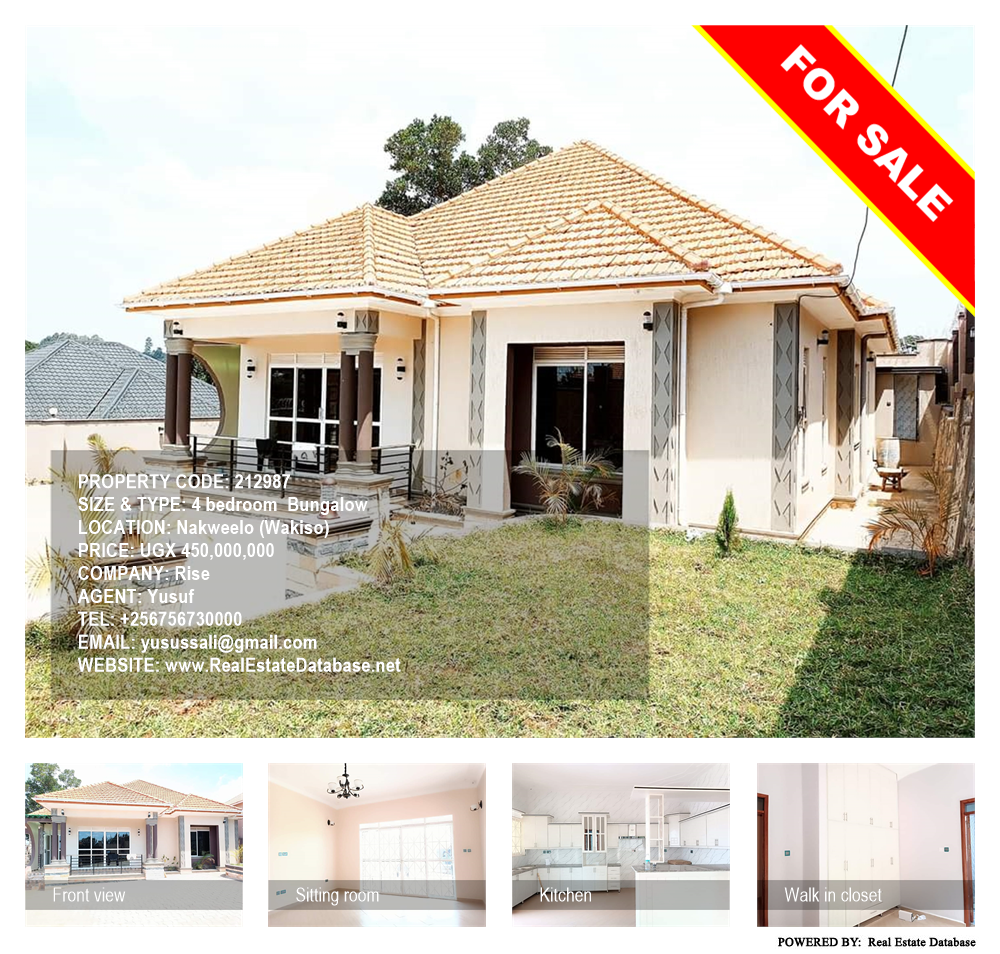 4 bedroom Bungalow  for sale in Nakweelo Wakiso Uganda, code: 212987