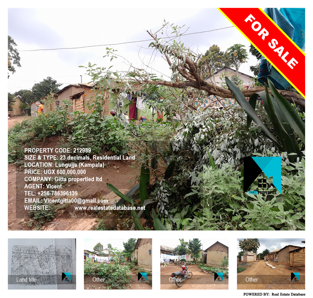 Residential Land  for sale in Lungujja Kampala Uganda, code: 212989