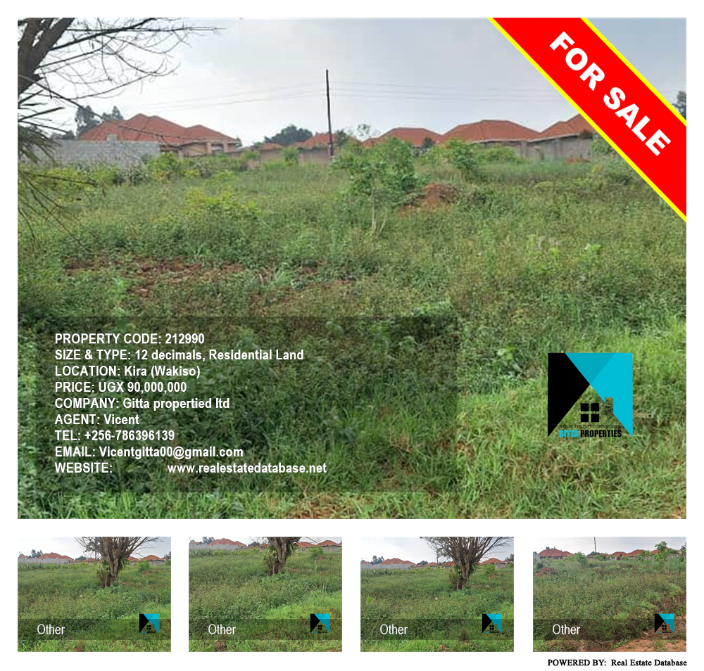 Residential Land  for sale in Kira Wakiso Uganda, code: 212990