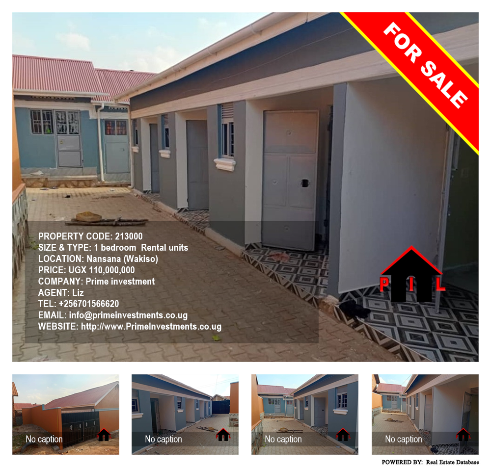 1 bedroom Rental units  for sale in Nansana Wakiso Uganda, code: 213000