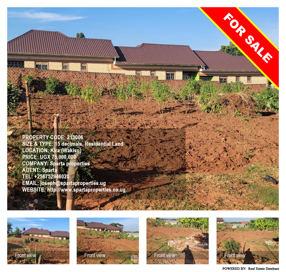 Residential Land  for sale in Kira Wakiso Uganda, code: 213006