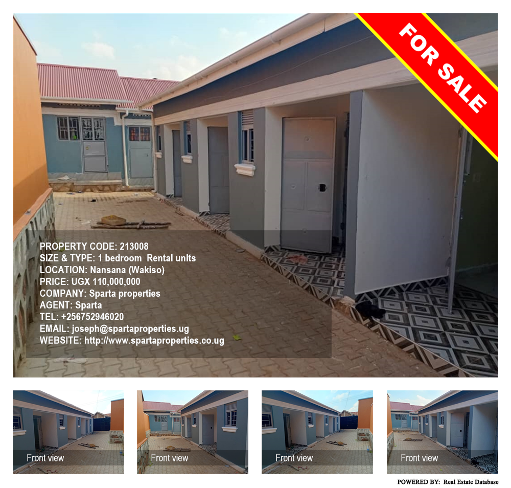 1 bedroom Rental units  for sale in Nansana Wakiso Uganda, code: 213008