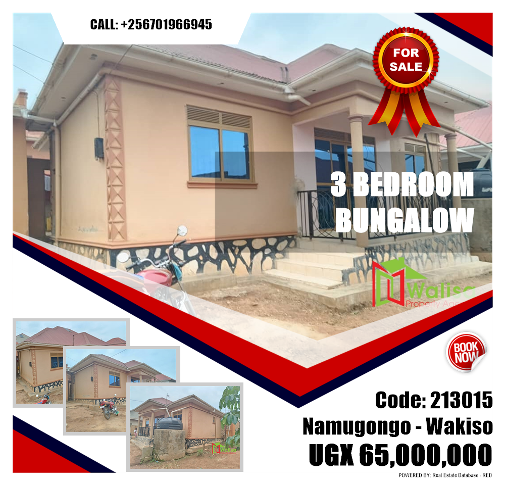 3 bedroom Bungalow  for sale in Namugongo Wakiso Uganda, code: 213015