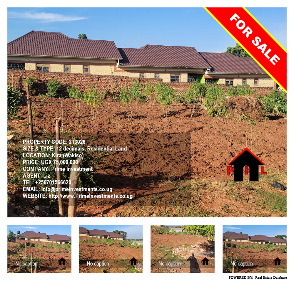 Residential Land  for sale in Kira Wakiso Uganda, code: 213026