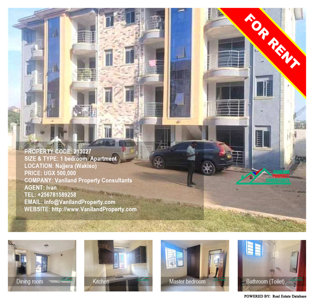 1 bedroom Apartment  for rent in Najjera Wakiso Uganda, code: 213027