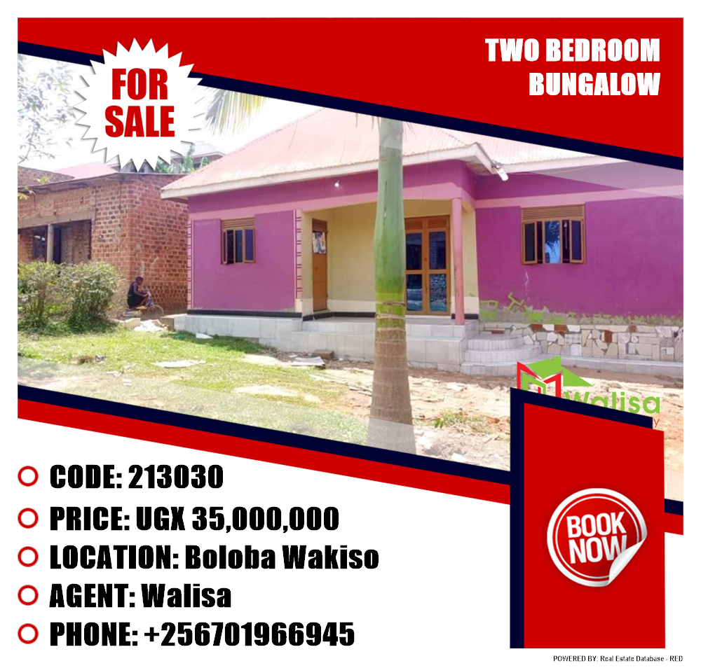 2 bedroom Bungalow  for sale in Boloba Wakiso Uganda, code: 213030