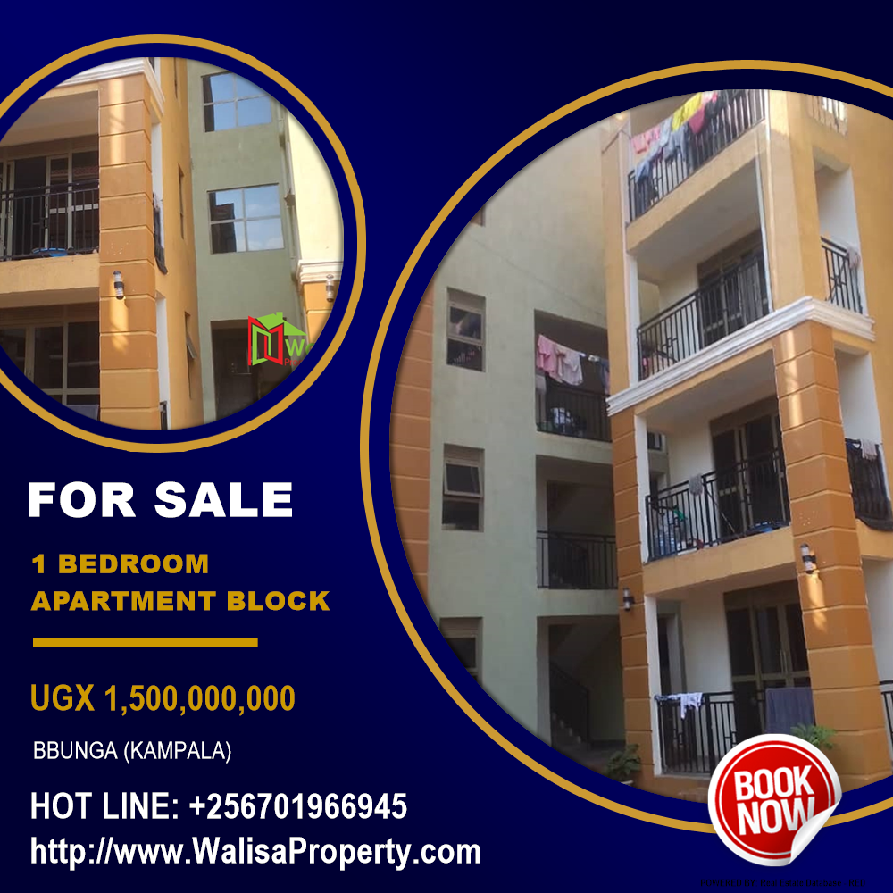 1 bedroom Apartment block  for sale in Bbunga Kampala Uganda, code: 213042