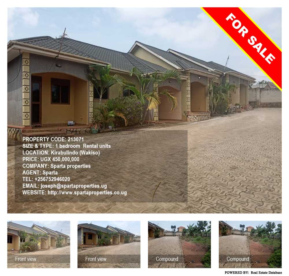 1 bedroom Rental units  for sale in Kirabulindo Wakiso Uganda, code: 213071