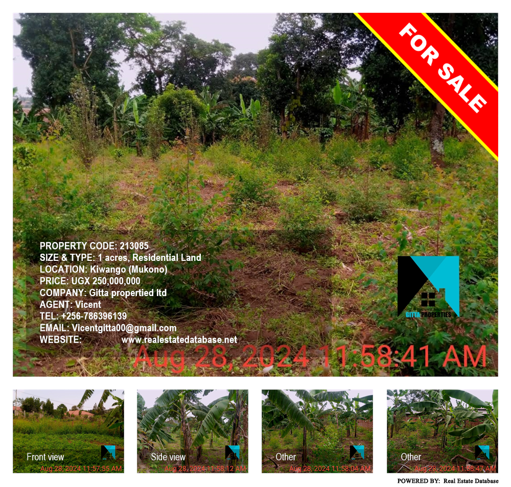 Residential Land  for sale in Kiwango Mukono Uganda, code: 213085