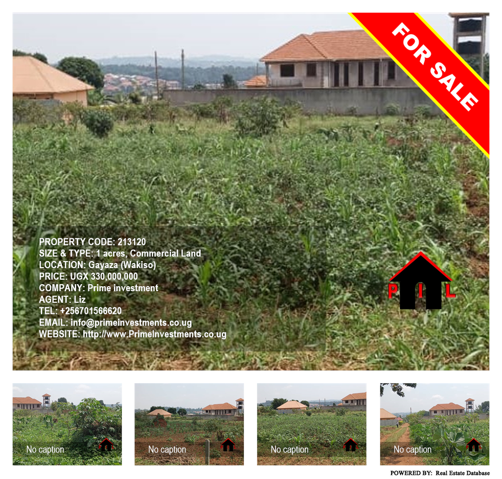 Commercial Land  for sale in Gayaza Wakiso Uganda, code: 213120