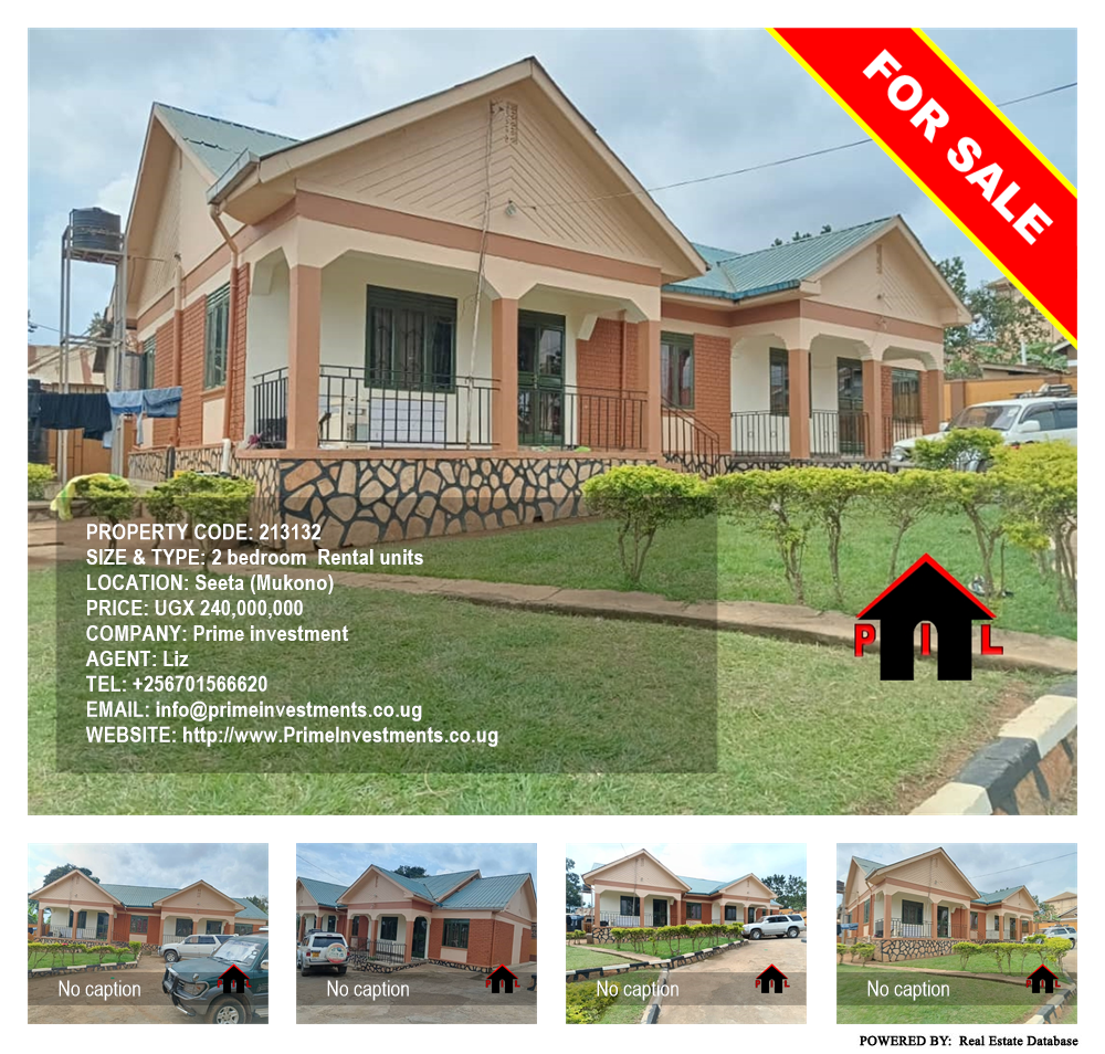 2 bedroom Rental units  for sale in Seeta Mukono Uganda, code: 213132