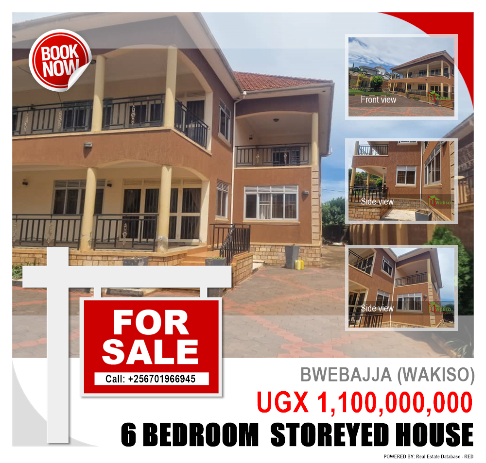 6 bedroom Storeyed house  for sale in Bwebajja Wakiso Uganda, code: 213134