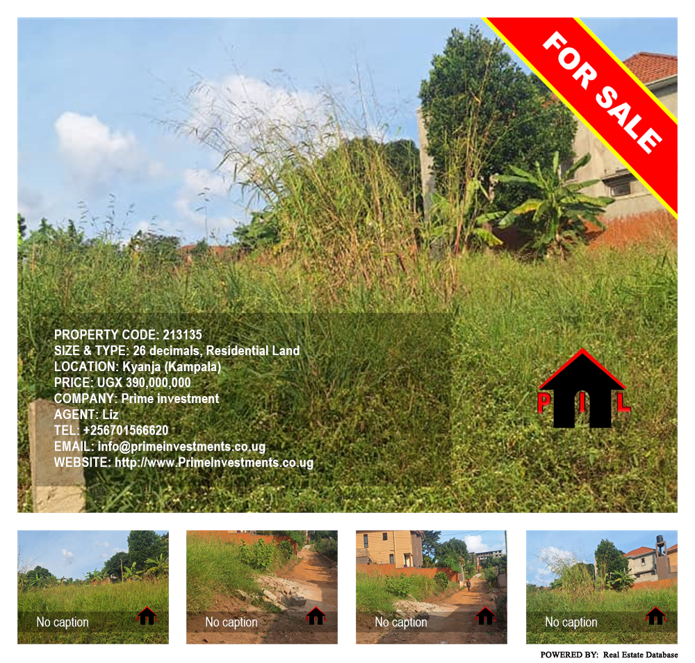 Residential Land  for sale in Kyanja Kampala Uganda, code: 213135