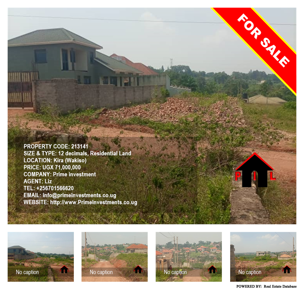 Residential Land  for sale in Kira Wakiso Uganda, code: 213141