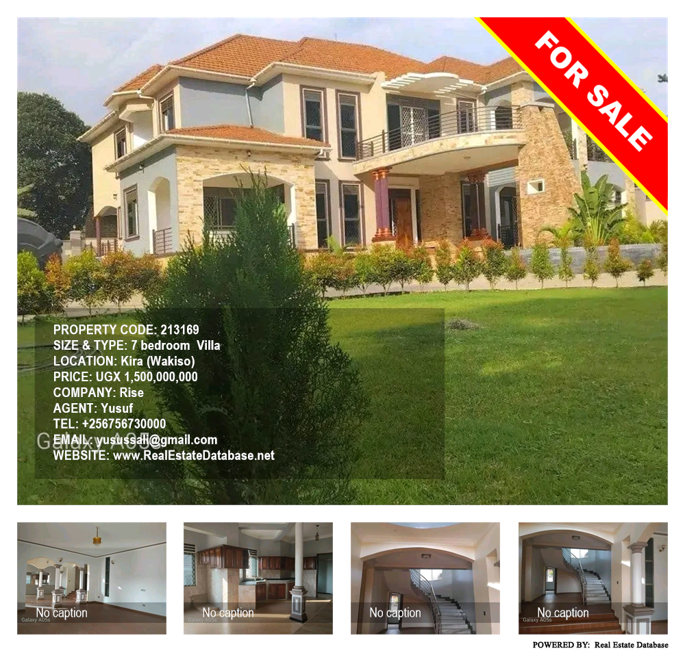 7 bedroom Villa  for sale in Kira Wakiso Uganda, code: 213169