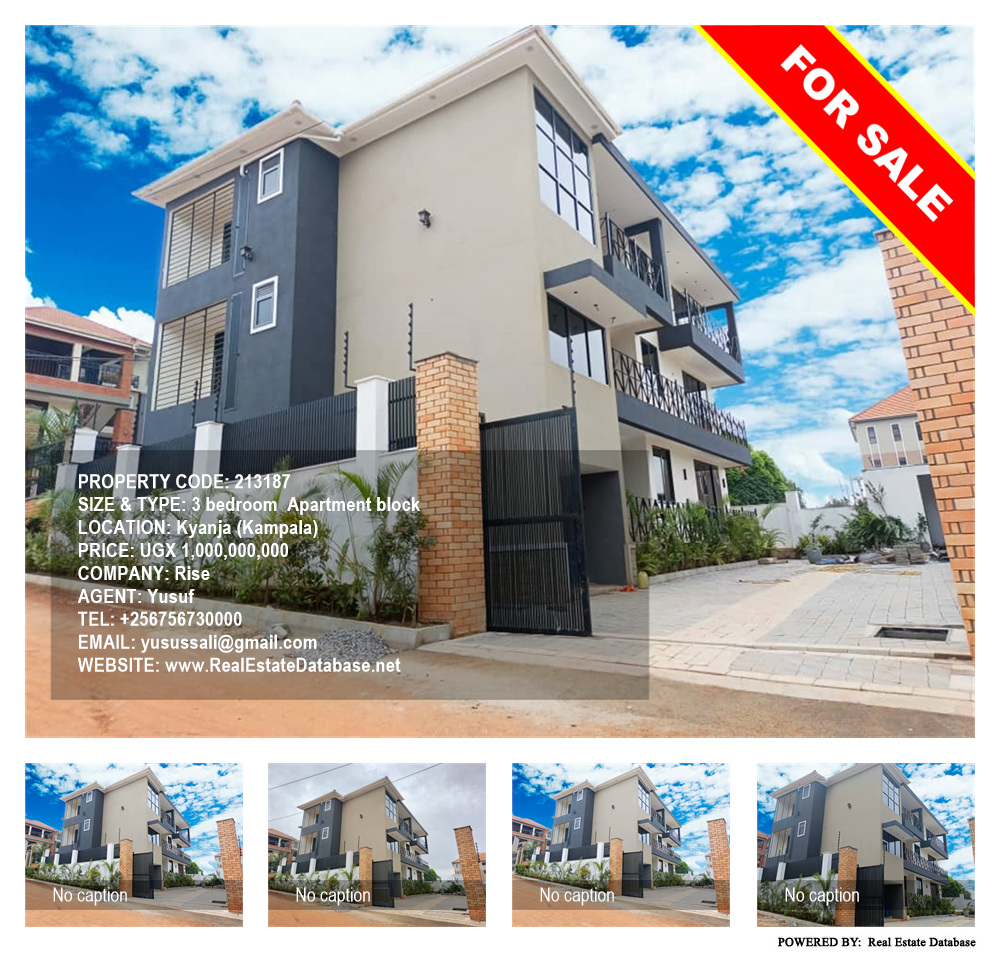 3 bedroom Apartment block  for sale in Kyanja Kampala Uganda, code: 213187