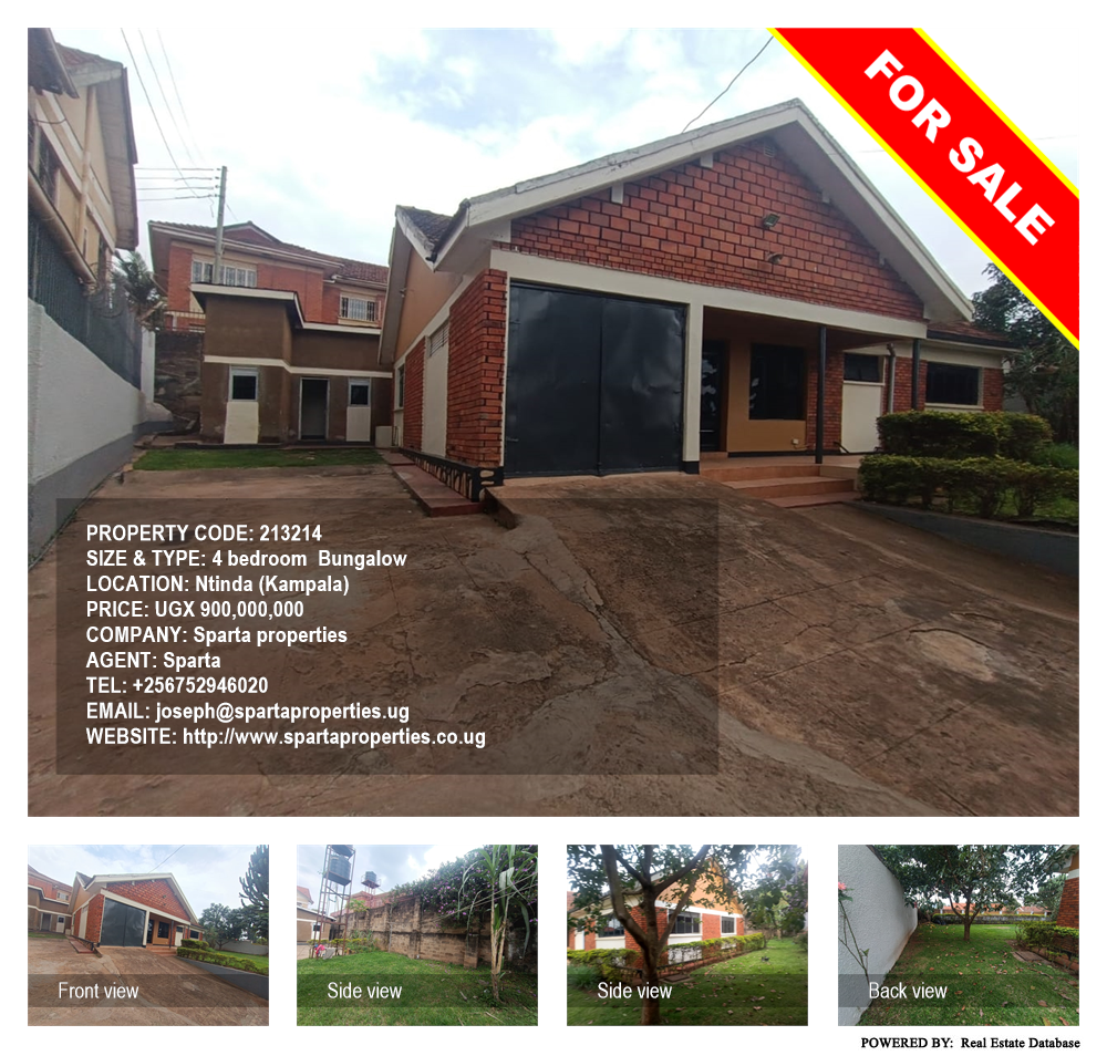 4 bedroom Bungalow  for sale in Ntinda Kampala Uganda, code: 213214